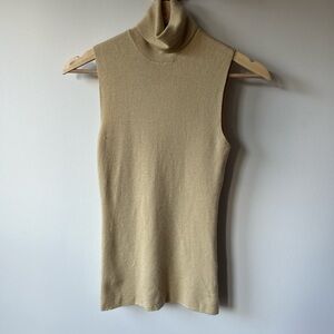 Ralph Lauren Tan Turtleneck Tank